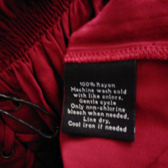 Rock & Republic Burgundy Shirt size M - Picture 5 of 7